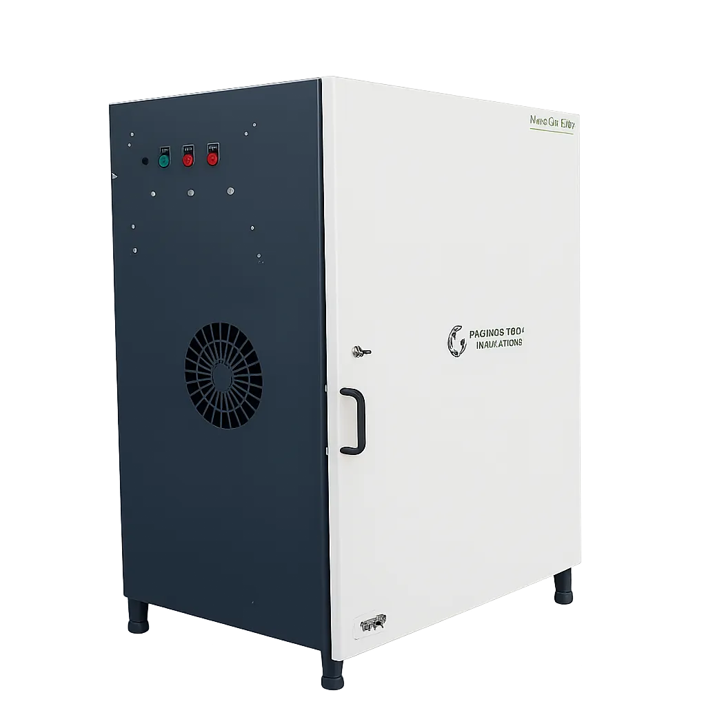 Advanced hydrodynamic cavitation system with nanobubbles flowing through stainless steel industrial equipment